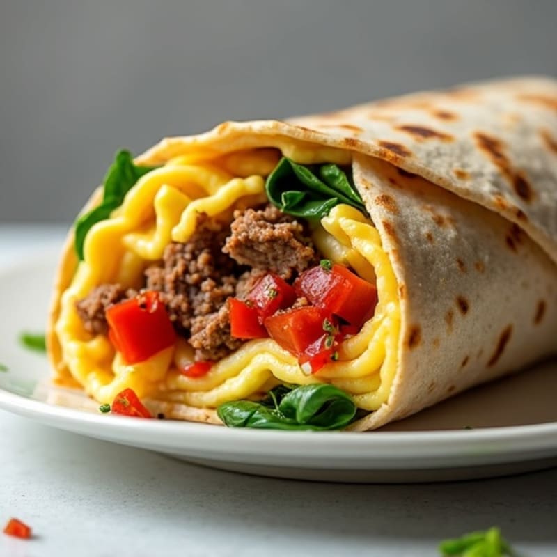 Healthy Brisket Breakfast Burrito