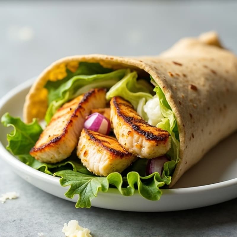 Grilled Chicken Creamy Caesar Wrap