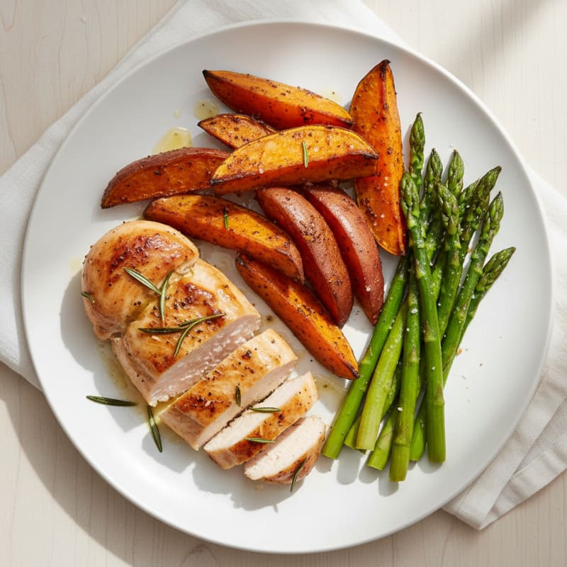 Crispy Roasted Sweet Potato Wedges