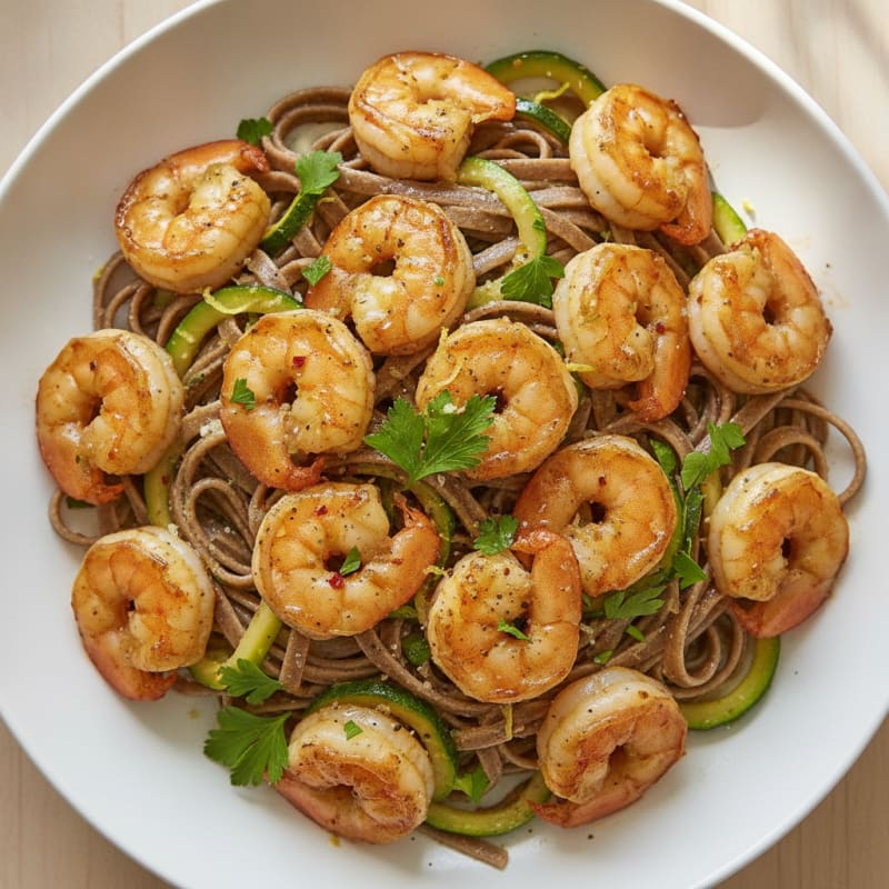 Garlic Butter Shrimp Scampi with Linguine