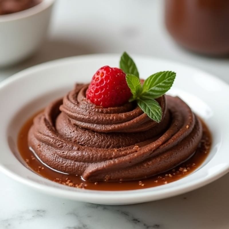 Silky Dark Chocolate Tofu Mousse