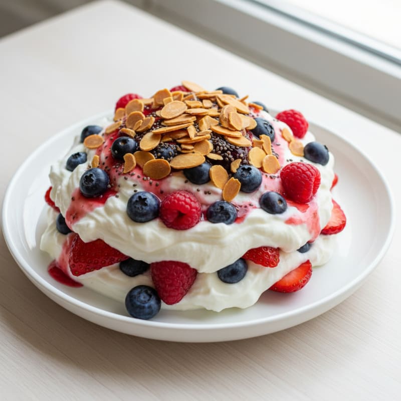 Creamy Greek Yogurt Protein Parfait with Mixed Berries