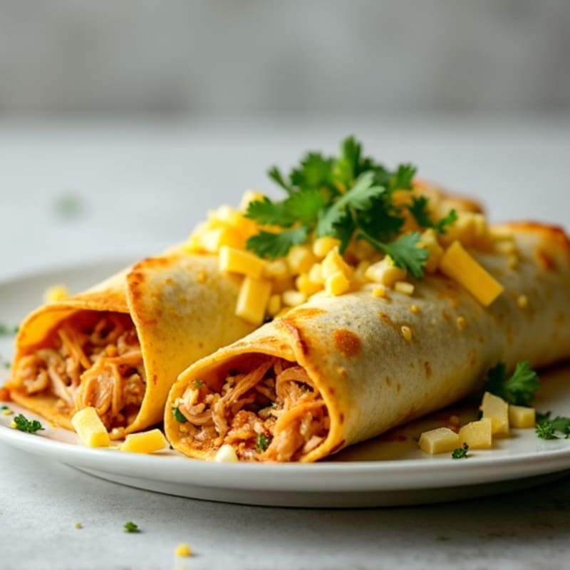 Salsa Verde Shredded Chicken Enchiladas