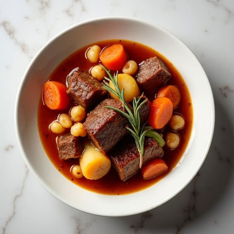 Slow-Cooked Hearty Lamb and Root Vegetable Stew