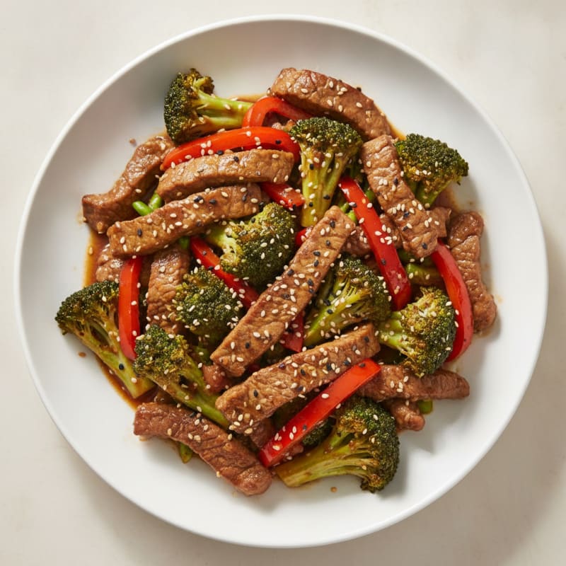 Sesame Beef & Broccoli Stir-Fry