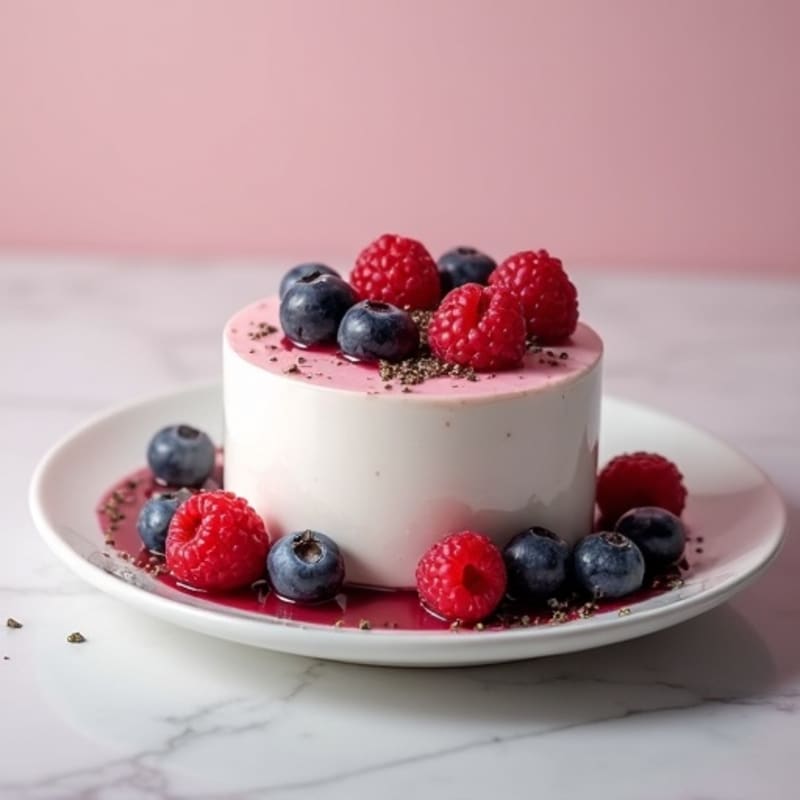 Creamy Greek Yogurt Protein Mousse with Mixed Berries