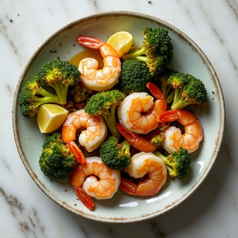 Sheet Pan Roasted Shrimp and Crispy Broccoli
