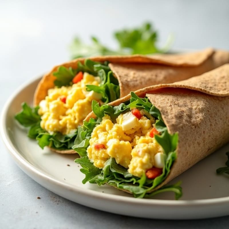 Creamy Fresh Egg Salad Wraps