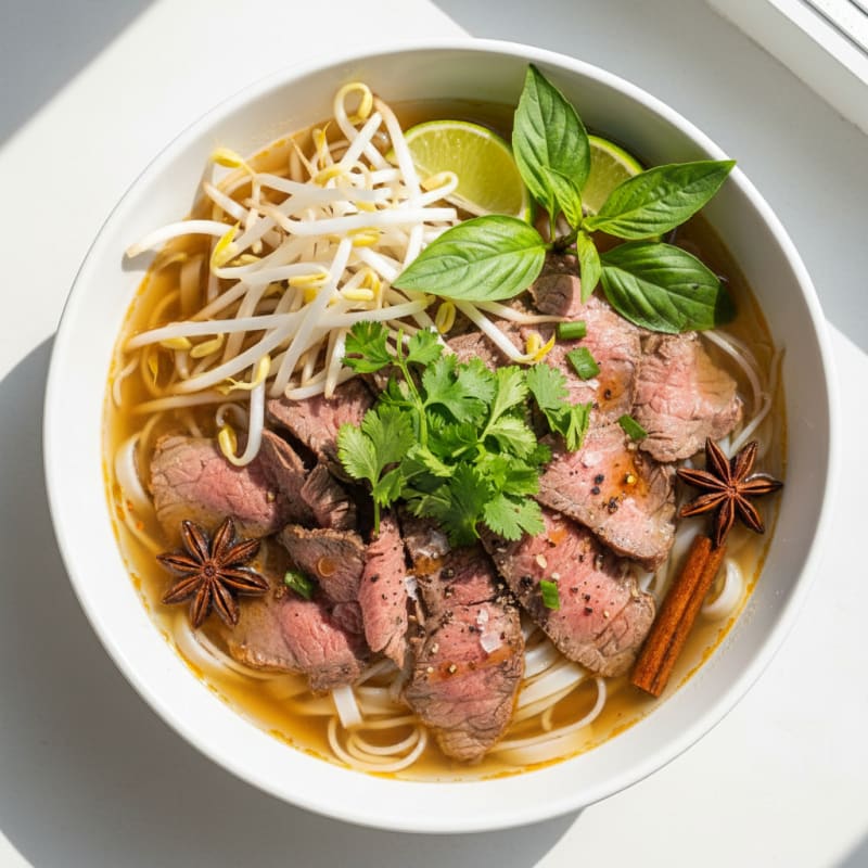 Tender Beef Pho with Silky Noodles