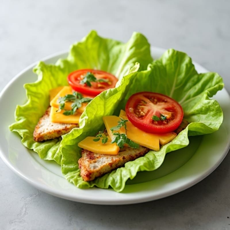 Fresh Chicken and Cheese Lettuce Wraps