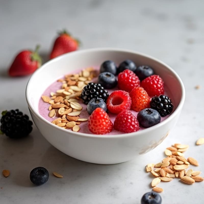 Protein-Packed Berry Crunch Greek Yogurt Bowl