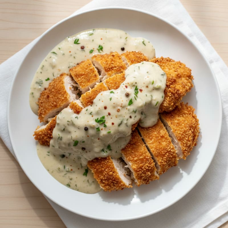 Buttermilk Fried Chicken with Creamy Gravy