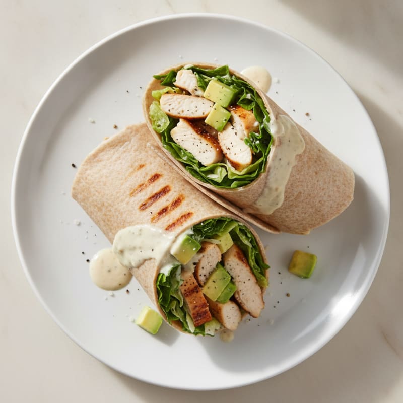 Chicken Caesar Salad Wrap