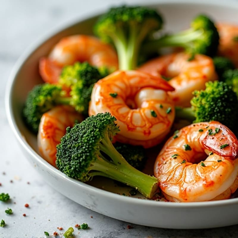 Sheet Pan Roasted Shrimp and Crispy Broccoli