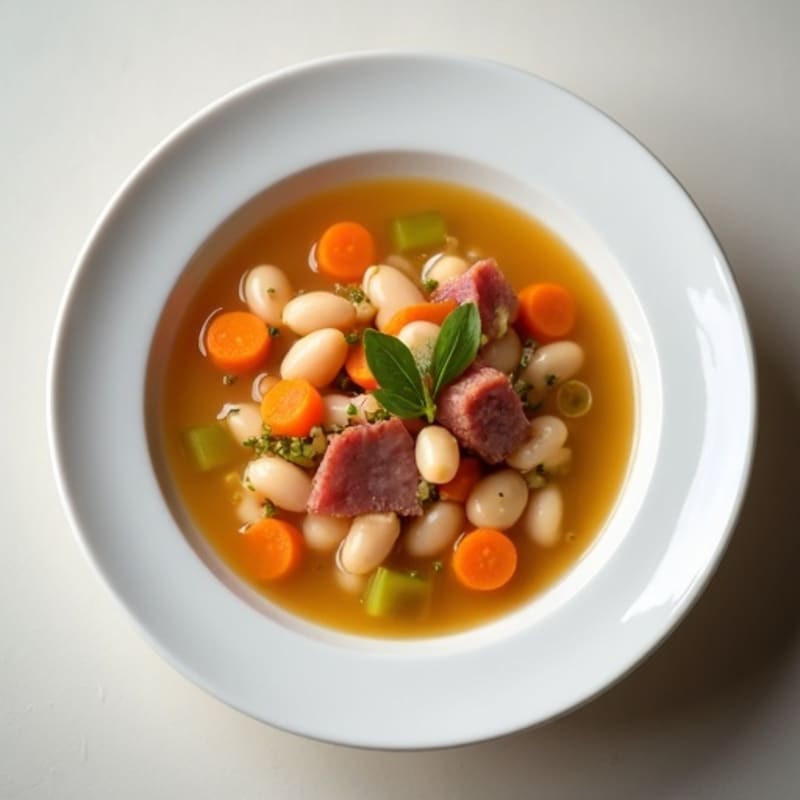 Hearty White Bean and Smoked Ham Soup