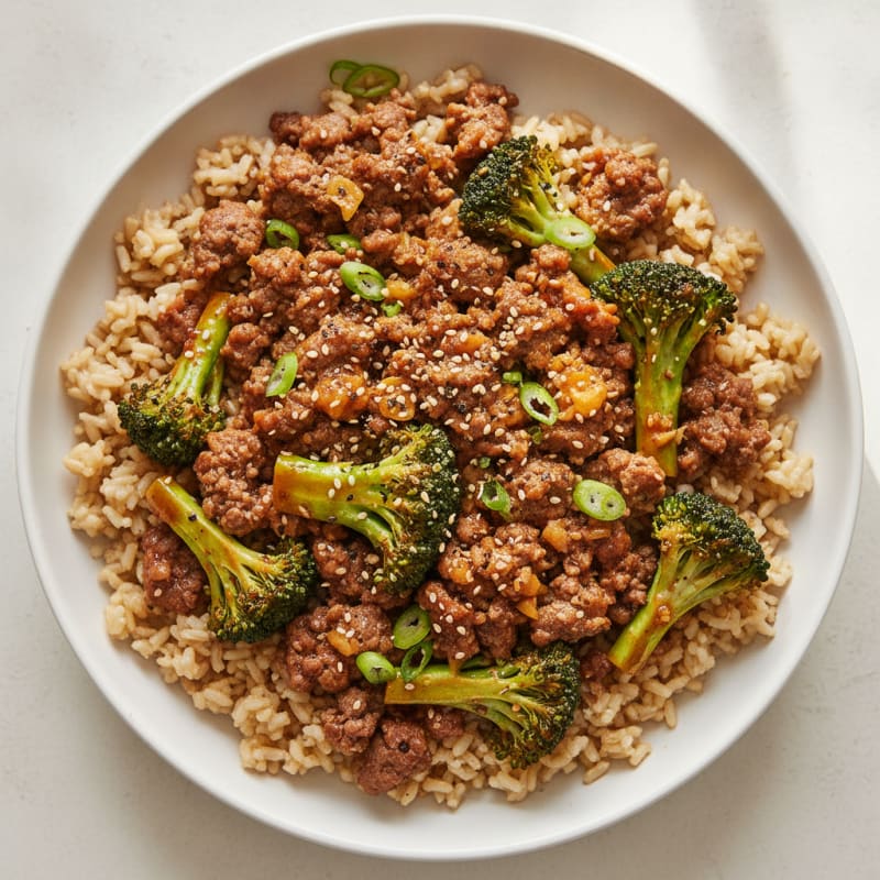 Sesame Beef and Broccoli Bowl