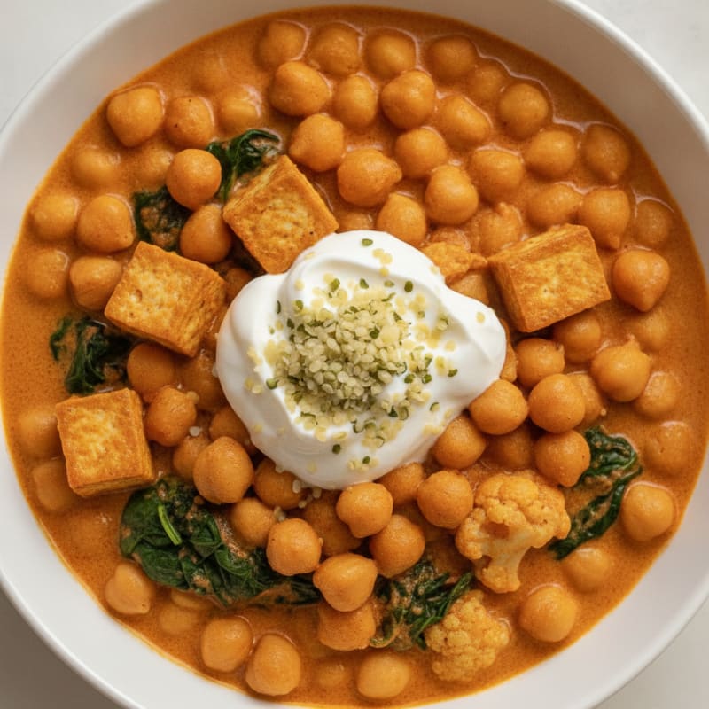 Chickpea and Vegetable Curry Bowl