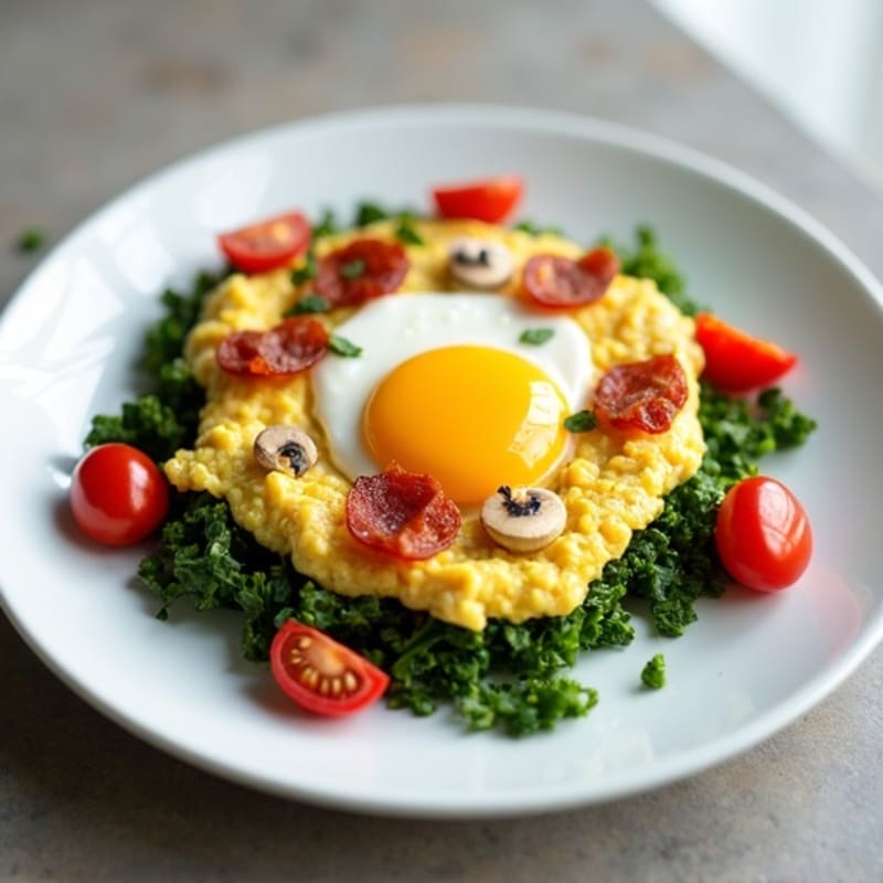 Protein-Packed Spinach and Egg White Scramble