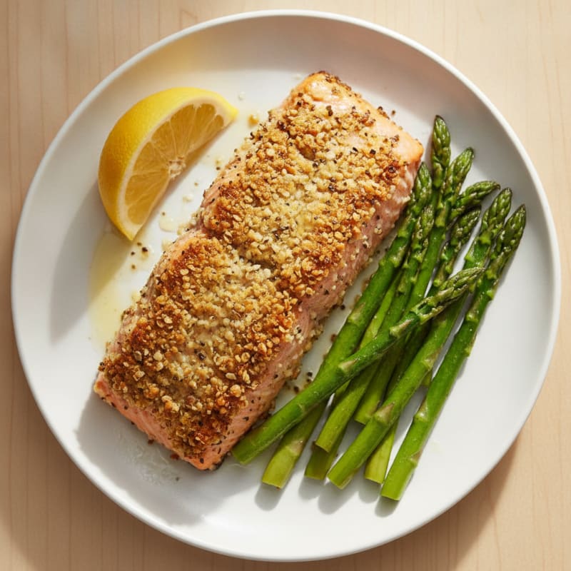Toasted Hemp Seed Crusted Salmon