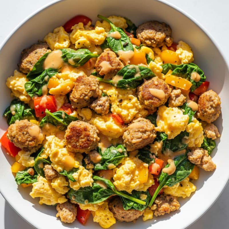 Sausage and Egg Breakfast Bowl
