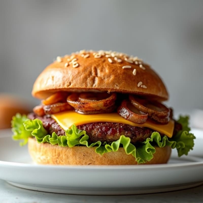 Lean Smoked Brisket Sandwich with Caramelized Onions