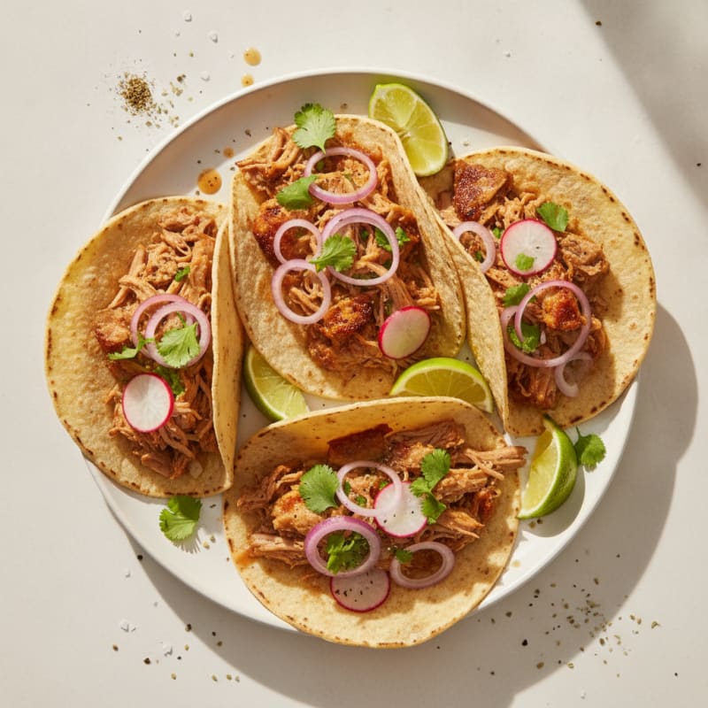 Slow-Cooked Pork Carnitas Tacos