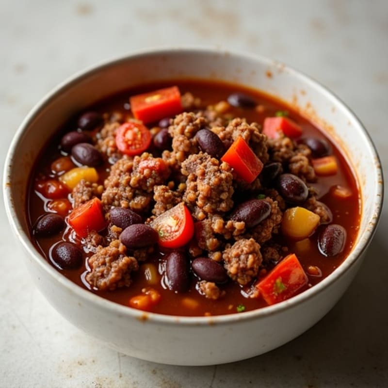 Hearty Black Bean Beef Chili