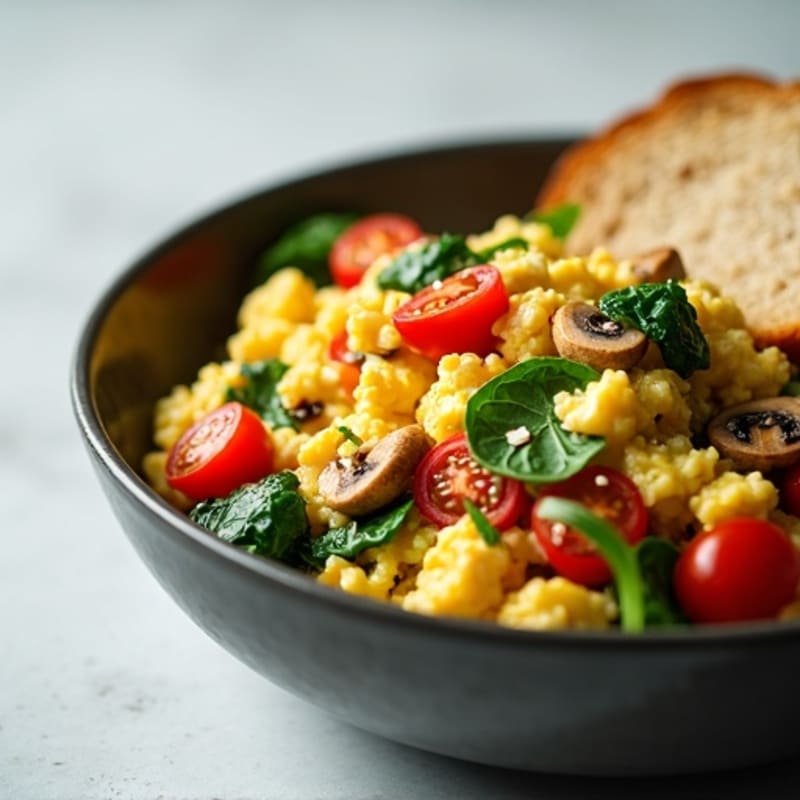 Protein-Packed Veggie and Egg White Scramble Bowl