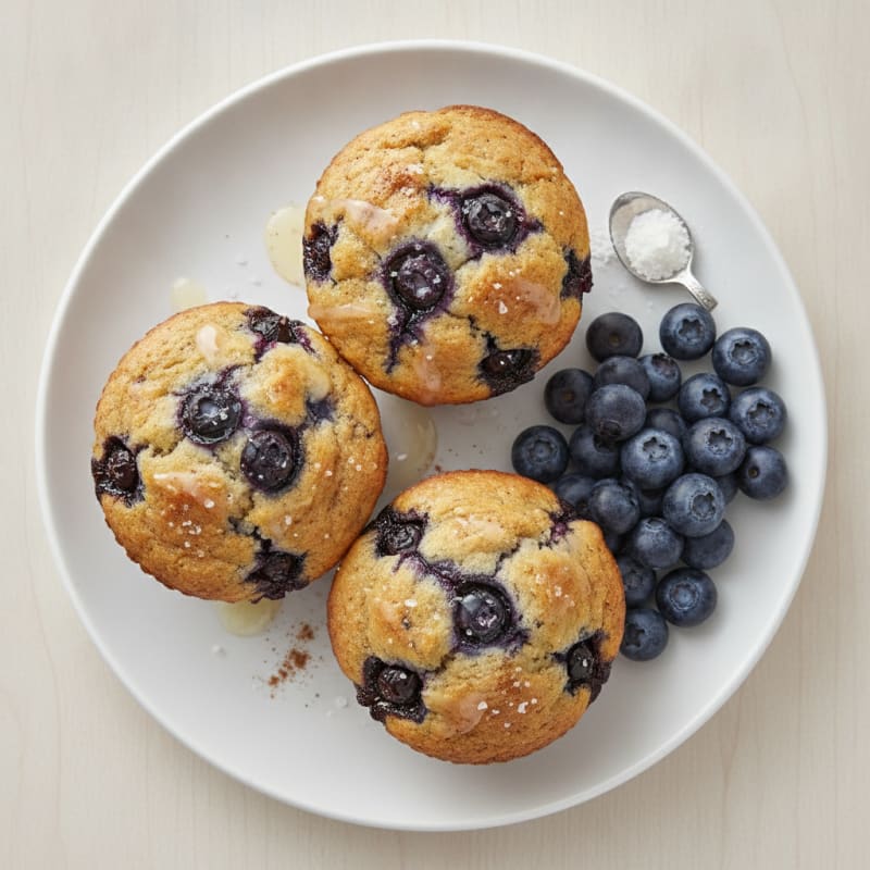 High Protein Berry Muffins