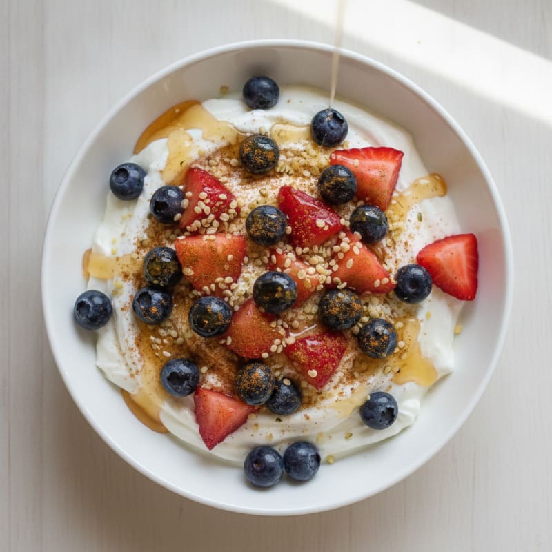 High-Protein Greek Yogurt Berry Bowl