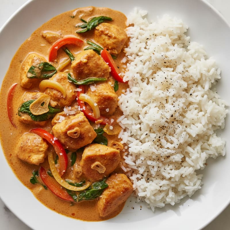 Coconut Chicken Curry with Basmati Rice
