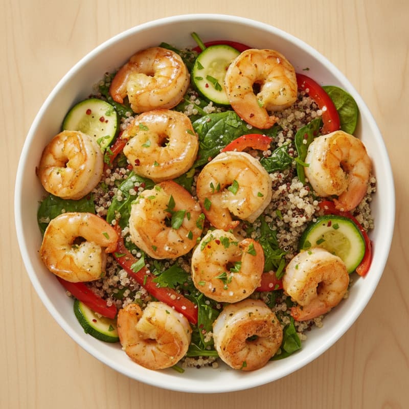 Garlic Butter Shrimp Power Bowl