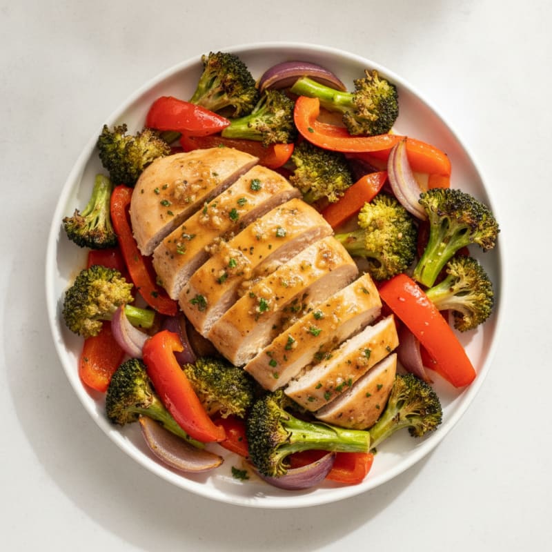 Sheet Pan Lemon Herb Chicken and Veggies