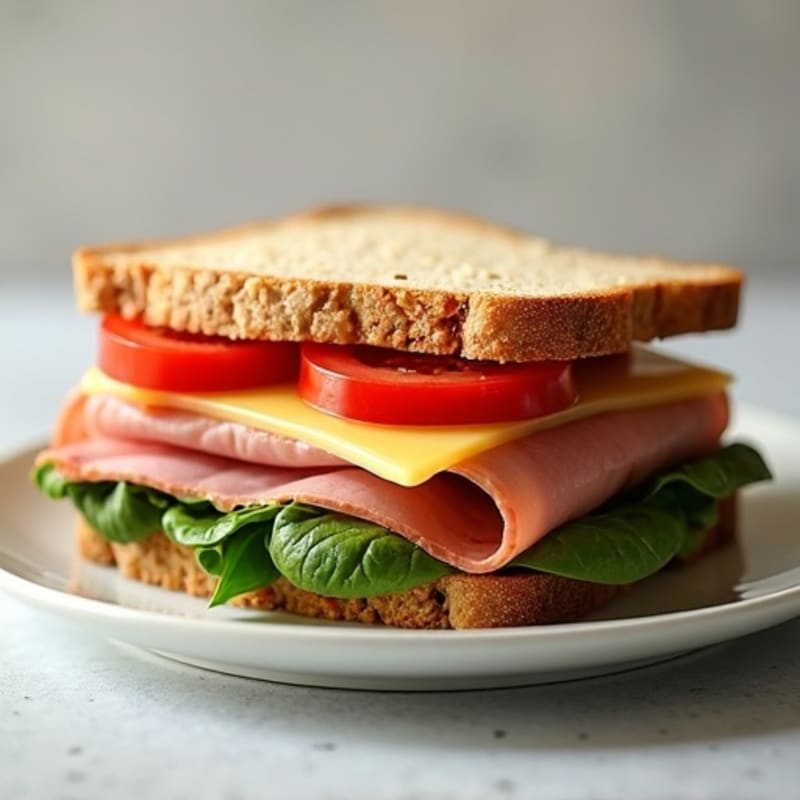 Lean Ham and Melty Swiss Whole Grain Sandwich