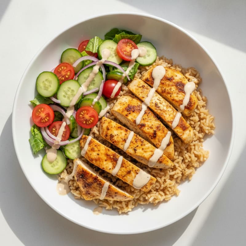 Chicken Shawarma Rice Bowl