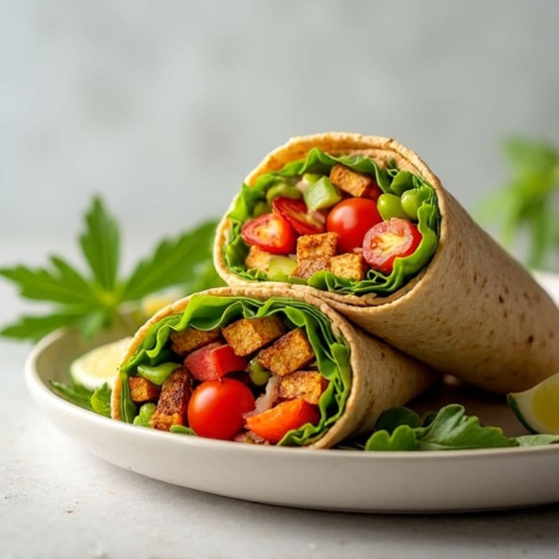 Fresh Veggie Hummus Wrap