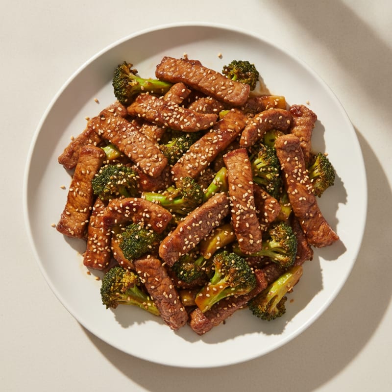 Sesame Beef and Broccoli Stir-Fry