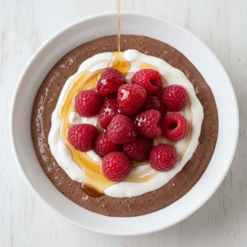 Silky Chocolate Protein Pudding with Greek Yogurt