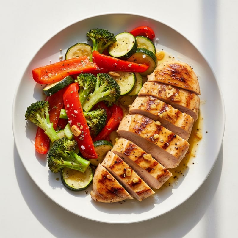 Zesty Grilled Chicken and Roasted Vegetables