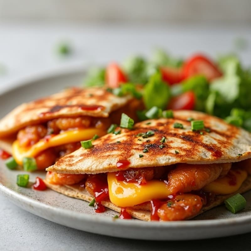 Grilled BBQ Chicken Sweet Onion Quesadilla