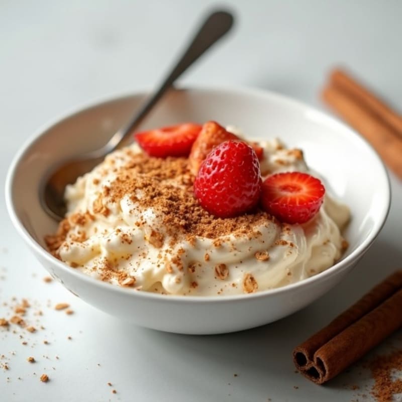 Creamy Protein Oats with Cinnamon and Greek Yogurt