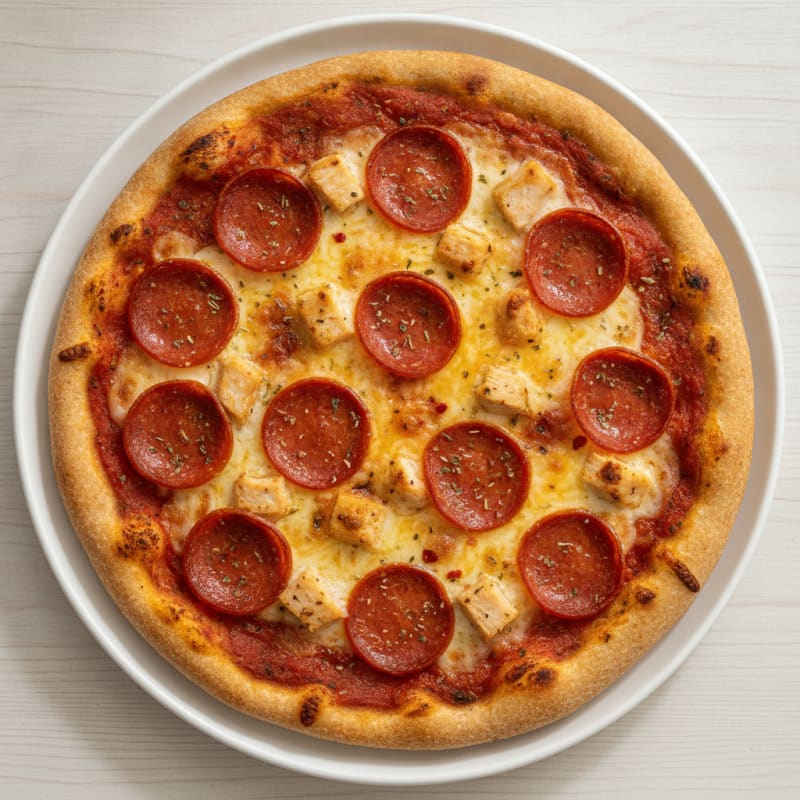 Classic Pepperoni Pizza with Mozzarella