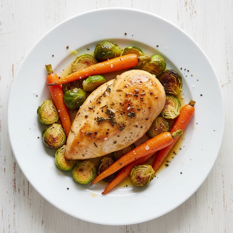Herb-Roasted Chicken with Roasted Vegetables