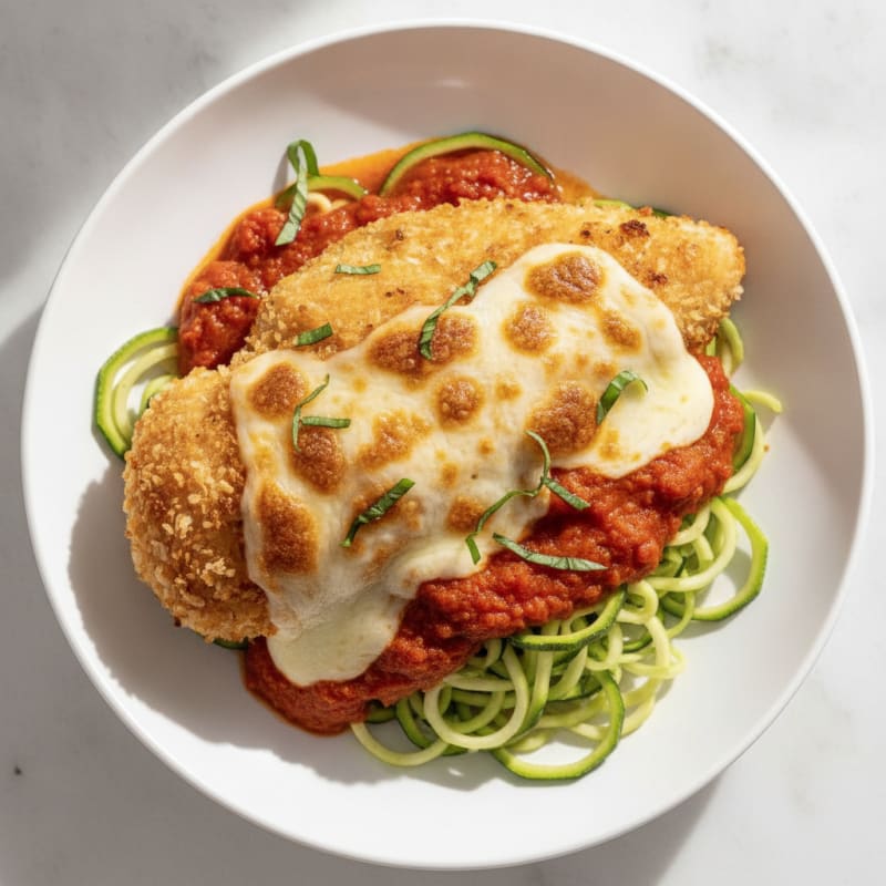 Crispy Chicken Parmesan with Marinara Sauce