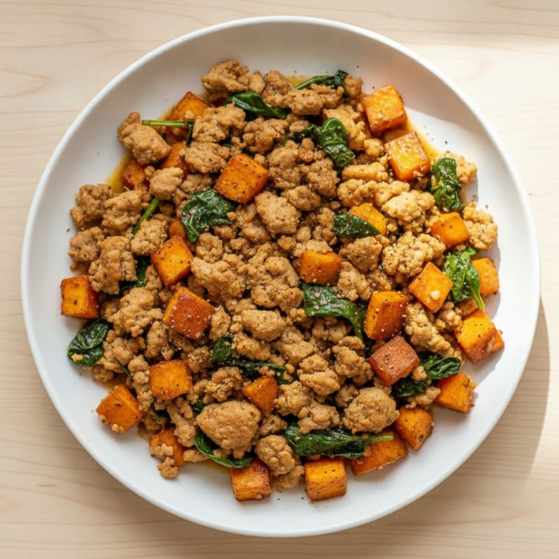 Ground Turkey and Sweet Potato Skillet
