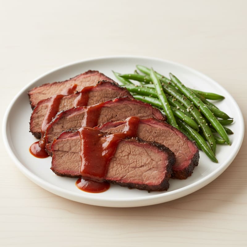 Slow-Smoked Brisket with Tangy BBQ Glaze
