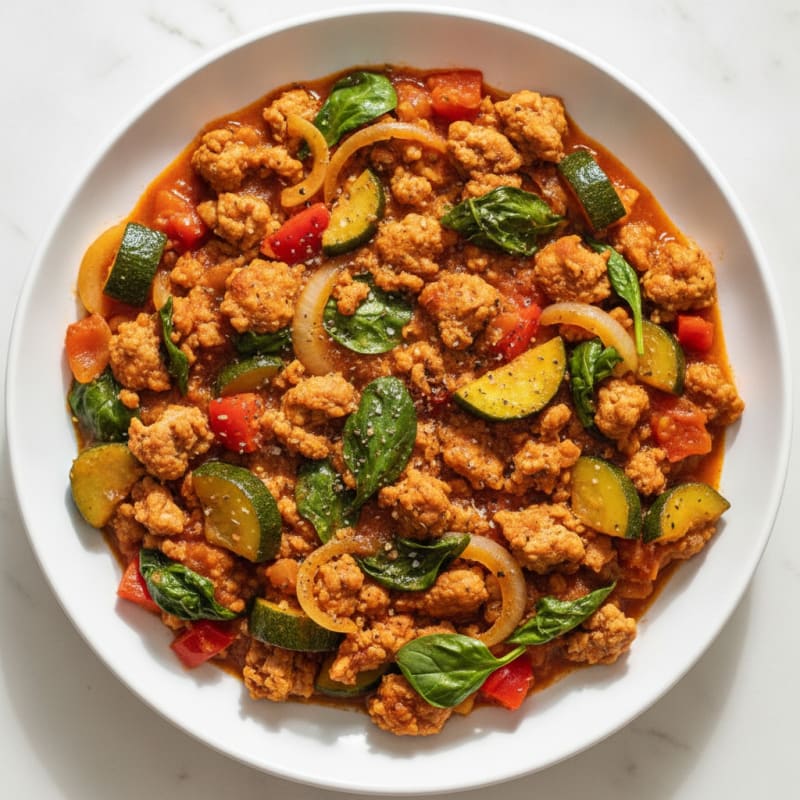 Savory Ground Turkey Skillet