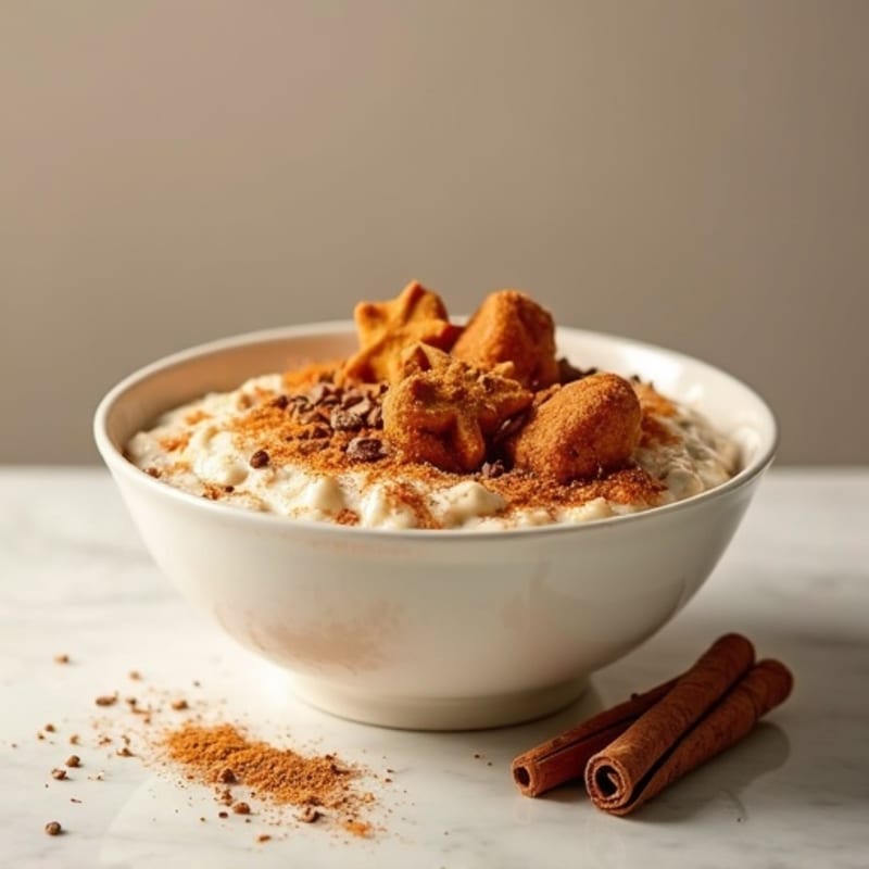 Creamy Gingerbread Spiced Overnight Oats