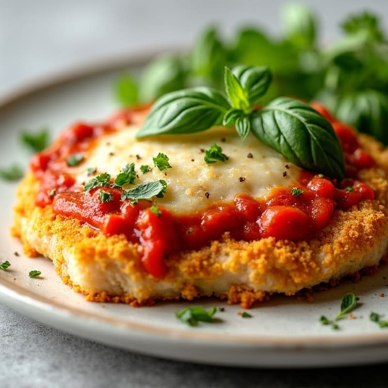 Crispy Baked Chicken Parmesan with Fresh Herbs