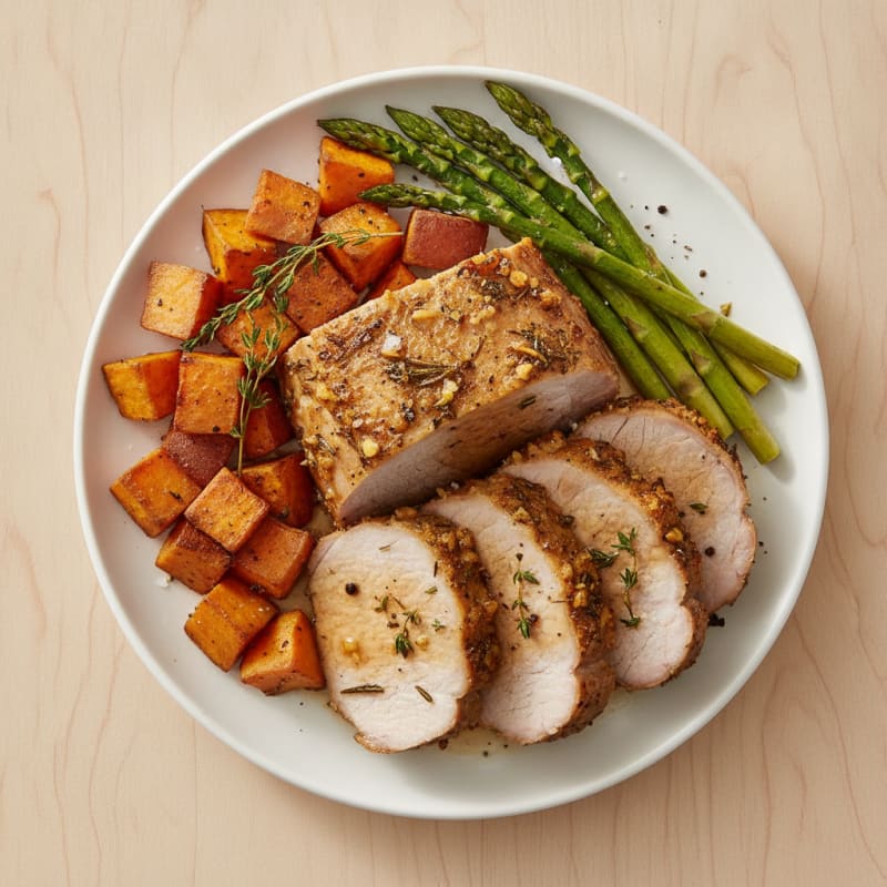 Garlic Herb Roasted Pork Loin